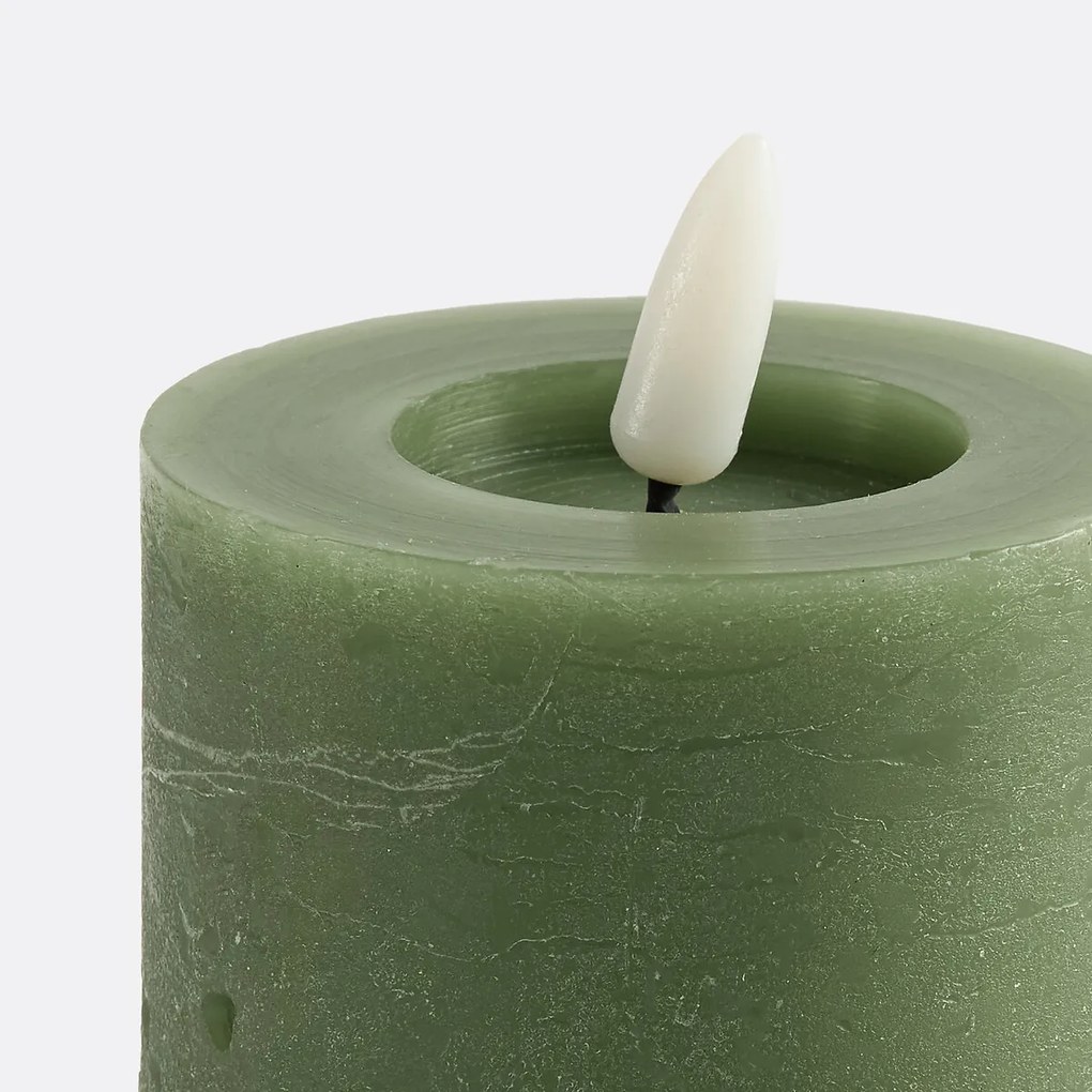 Gekleurde kaars met LED, H11,3 cm, Caspar