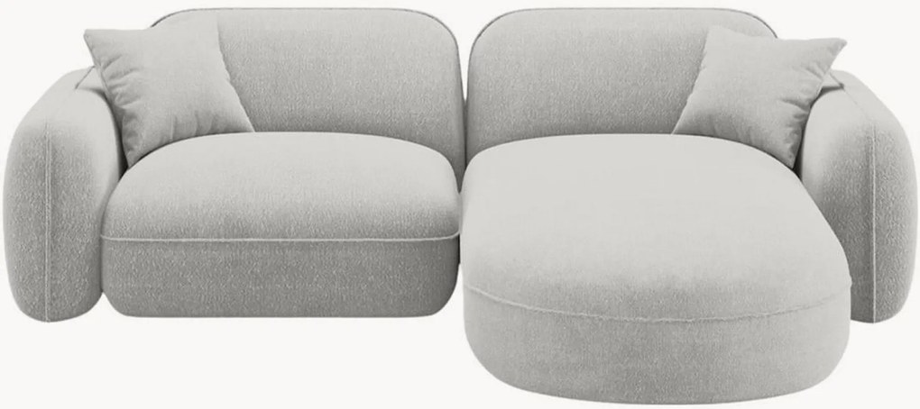 Modulaire fluwelen hoekbank Lucien, (3-zits), hoekdeel links