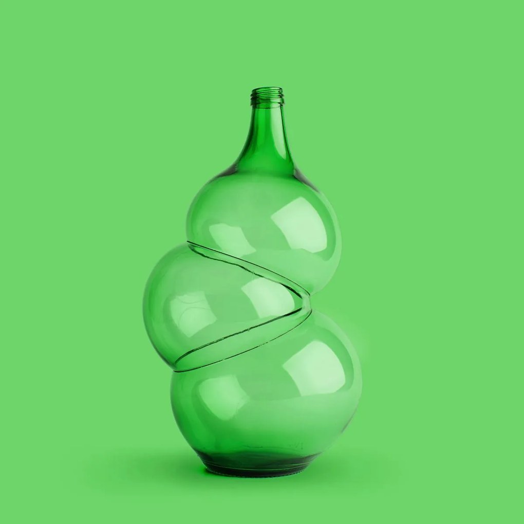 Groene Glazen Vaas - Klaas Kuiken - Vaas Type DD
