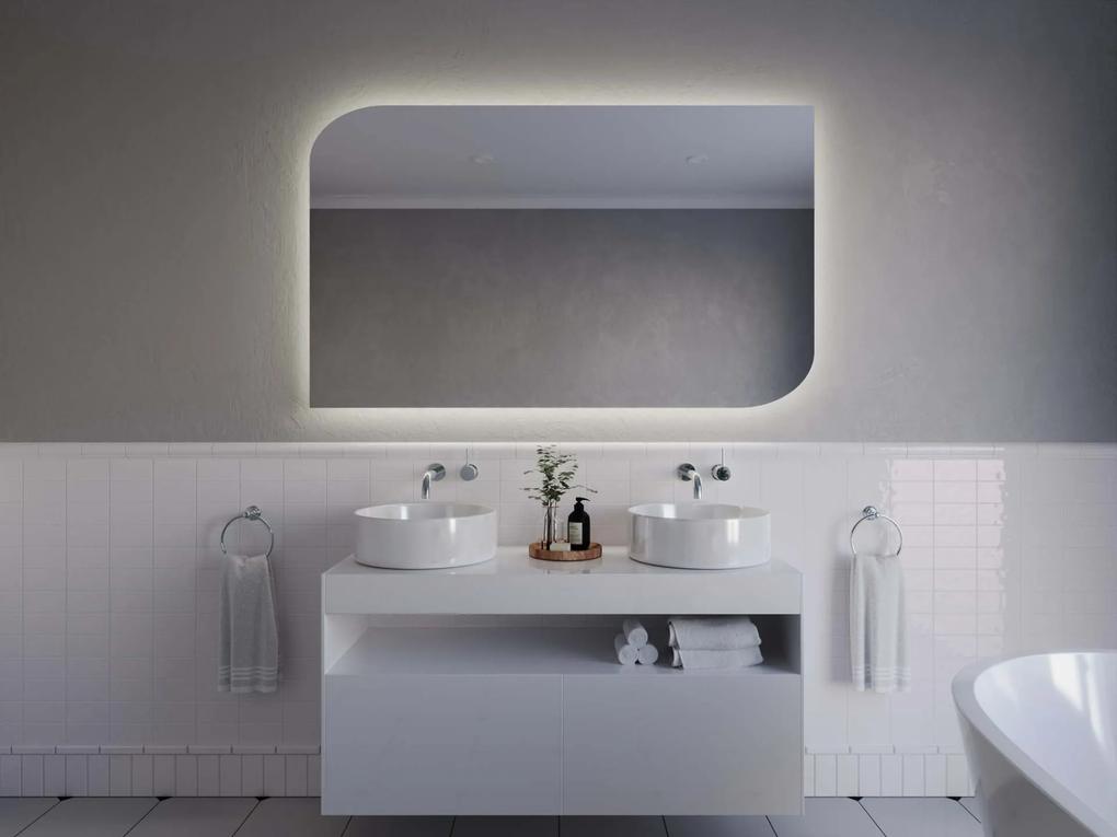 Atypische badkamerspiegel met LED verlichting A8