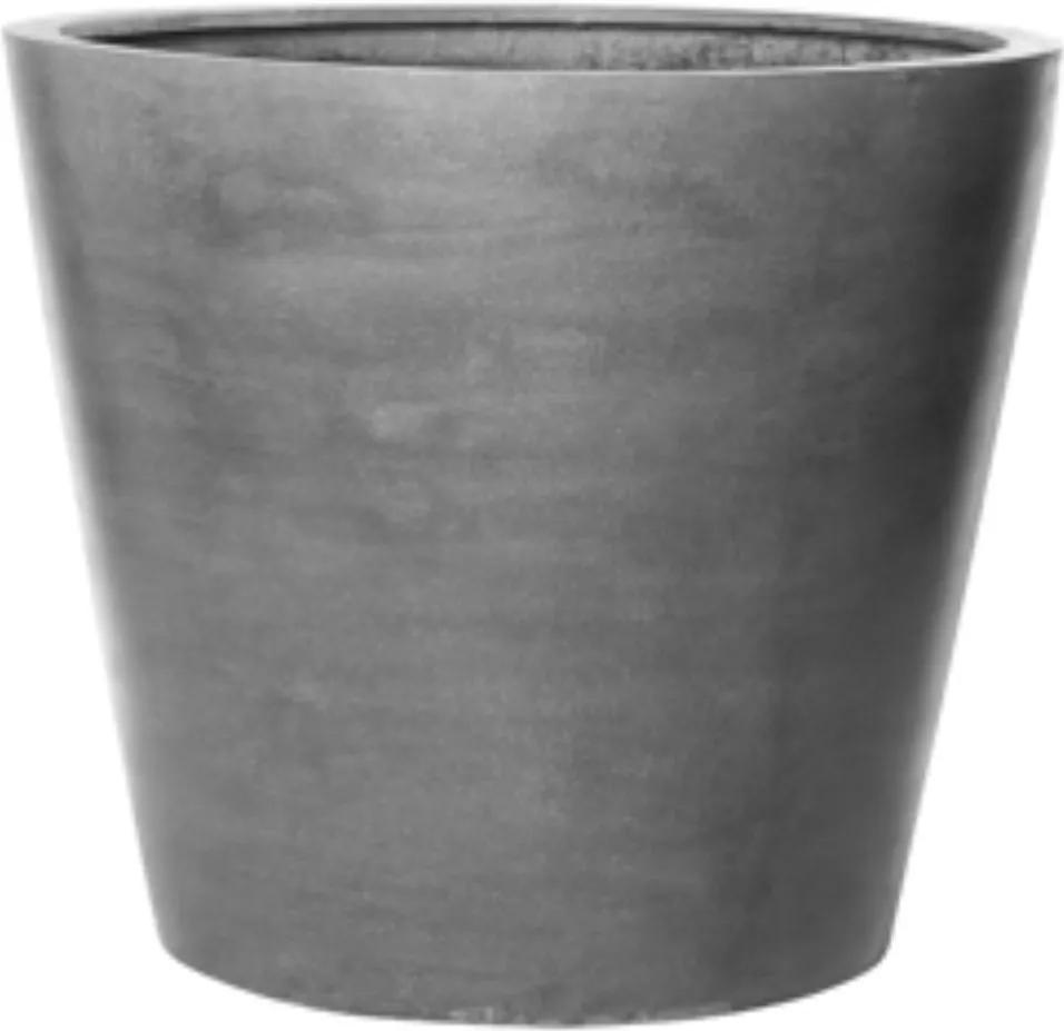 Bloempot Jumbo bucket s natural 73x83 cm grey rond