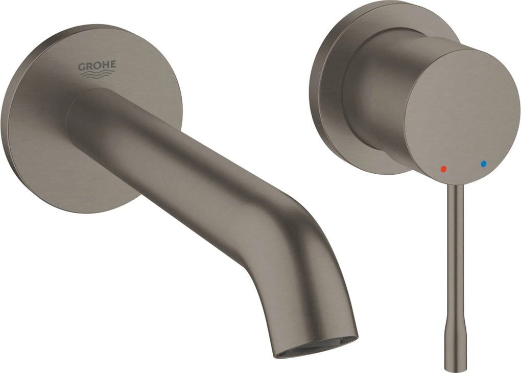 Grohe Essence New M-Size Inbouw Wastafelkraan 183mm Hard Graphite Geborsteld