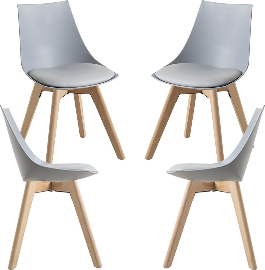 Set 4 Blok Stoelen