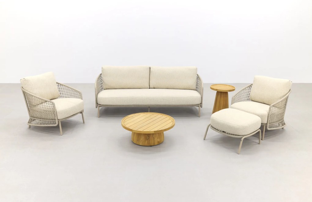 4 Seasons Puccini/Pablo stoel-bank loungeset incl. hocker - 6-delig