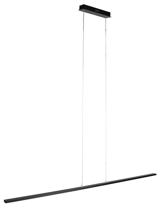 Eettafel / Eetkamer Moderne zwarte hanglamp 150 cm incl. LED - Banda Design, Modern Binnenverlichting Lamp