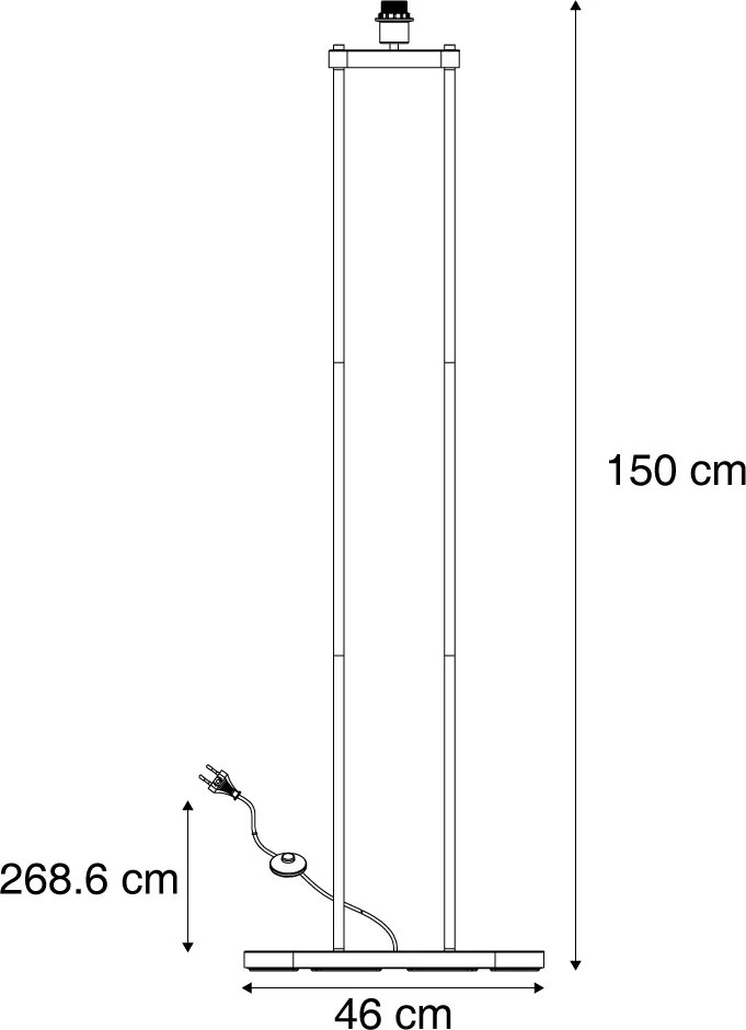 Moderne vloerlamp beige - Thijmen