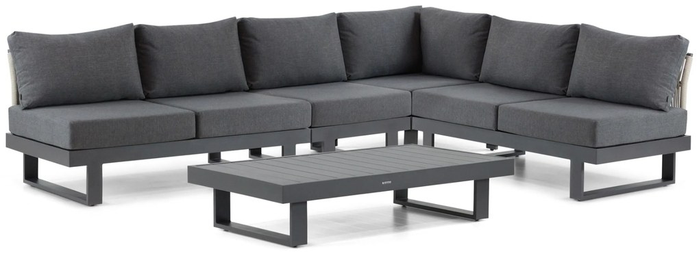 Hoek loungeset 6 personen Aluminium Grijs  Lifestyle Garden Furniture Lorenzo