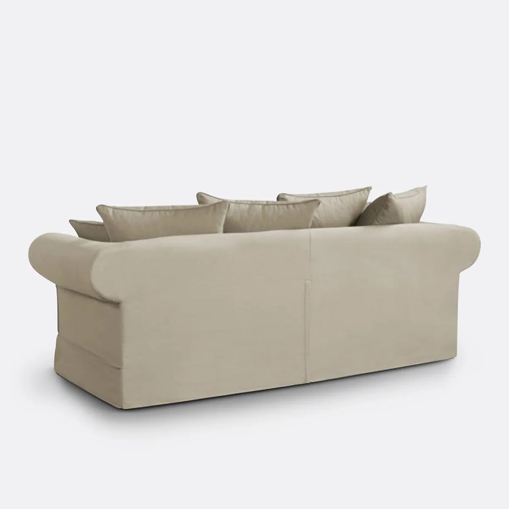 Bank, Comfort Bultex®, in halfgevlochten katoen, Adelia