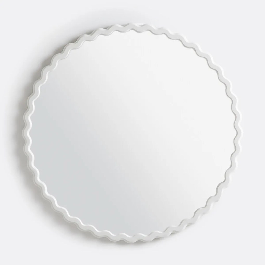 Gegolfde spiegelØ60 cm, Nadima