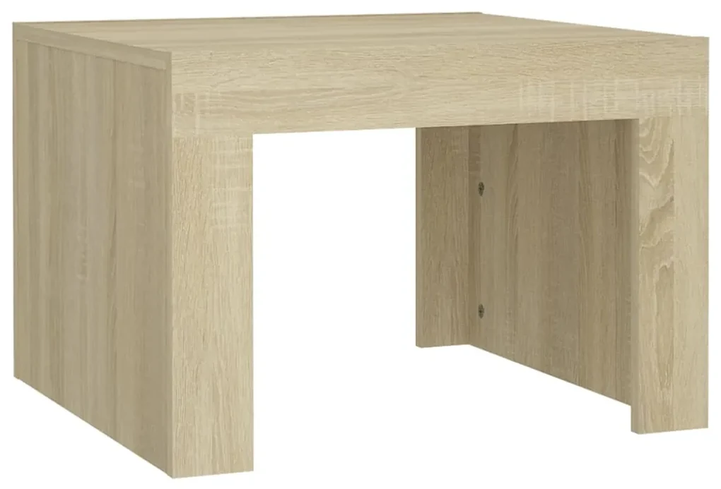 vidaXL Salontafel 50x50x35 cm spaanplaat sonoma eikenkleurig