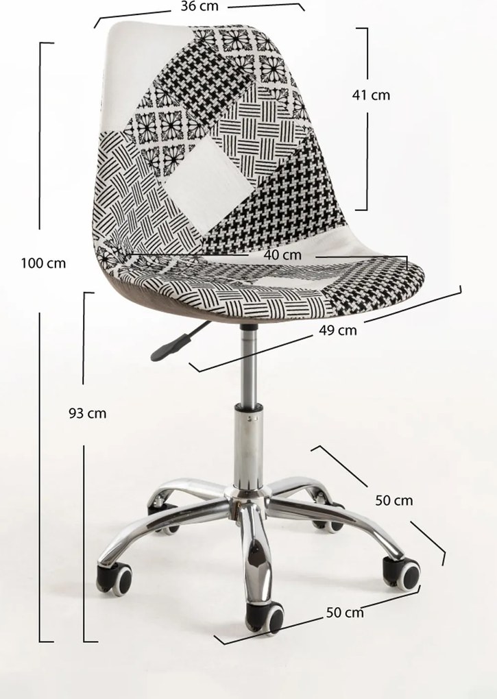 Set 4 Neo Patchwork Stoelen