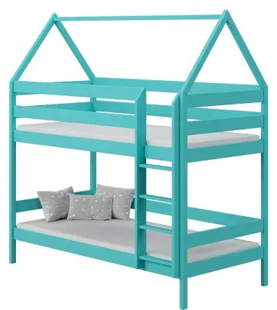 Kinderen Roze Stapelbed van massief hout - Barnie For Kids Kinderen Junior 5059914032428 Children's Beds Home, 160x80, Geen, Matras van schuim/latex v