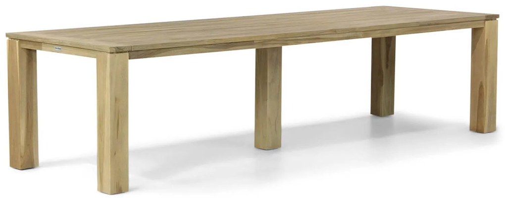 Dining Tuintafel rechthoekig 300 x 100 cm Teak Old teak greywash Brighton