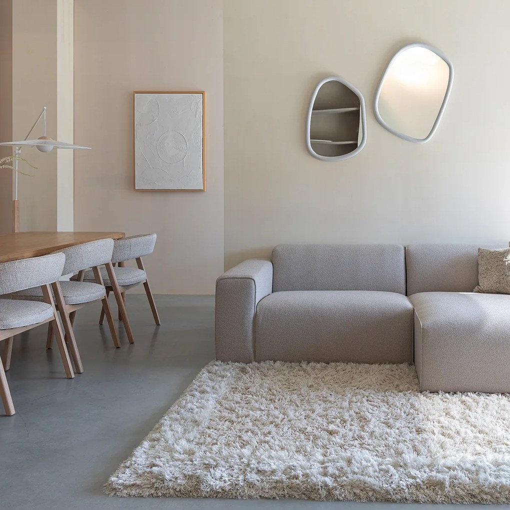 Zuiver Milka Cappuccino Kleine Bank Met Chaise Longue Rechts Cappuccino