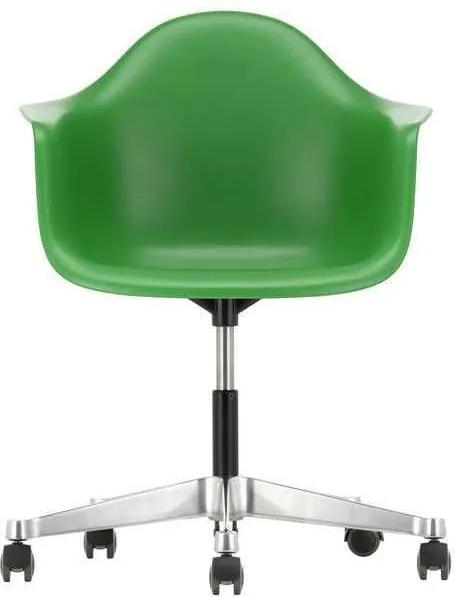 Vitra Eames PACC stoel draaibaar met wielen groen