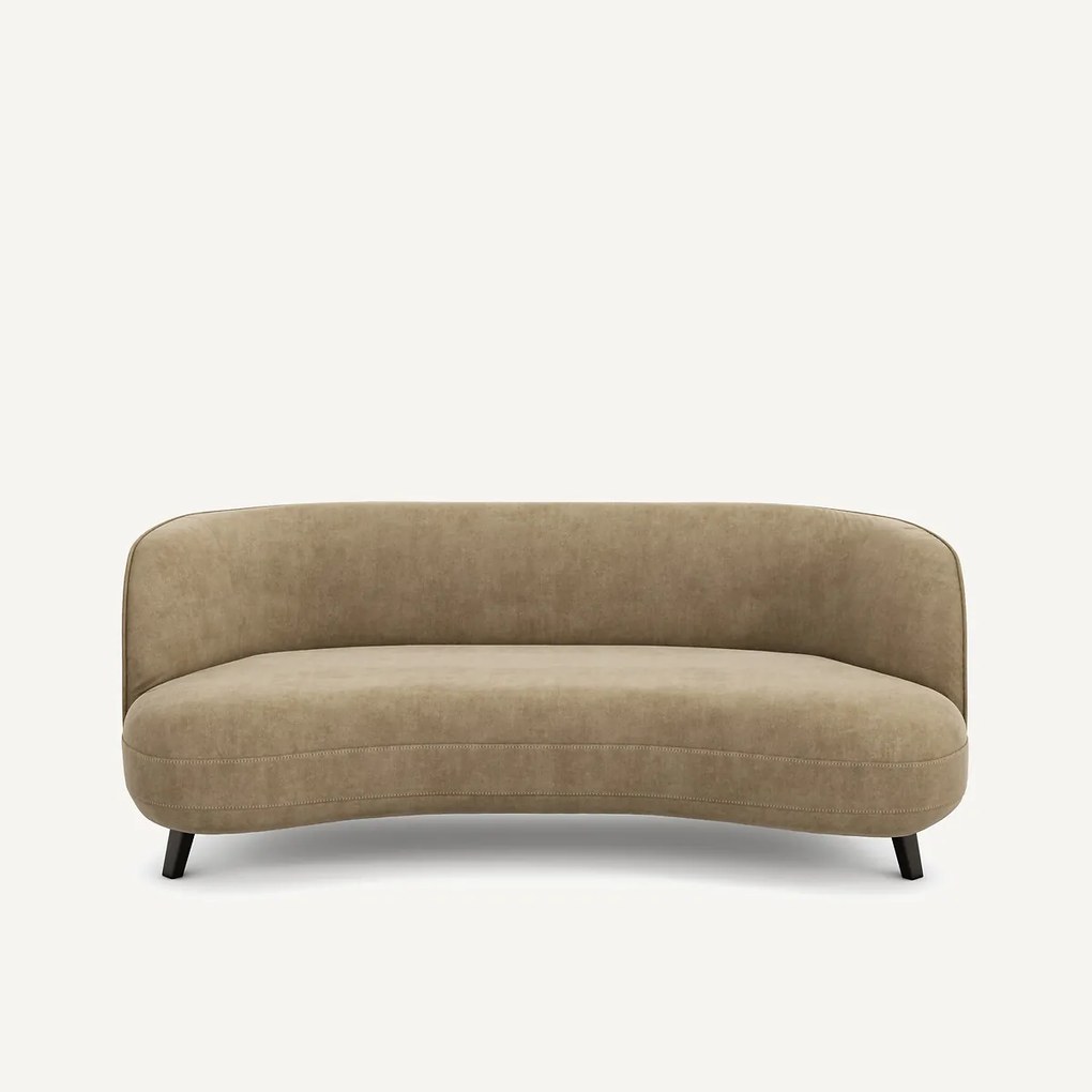 3-zitsbank, stonewashed fluweel, Rosebury, design E. Gallina