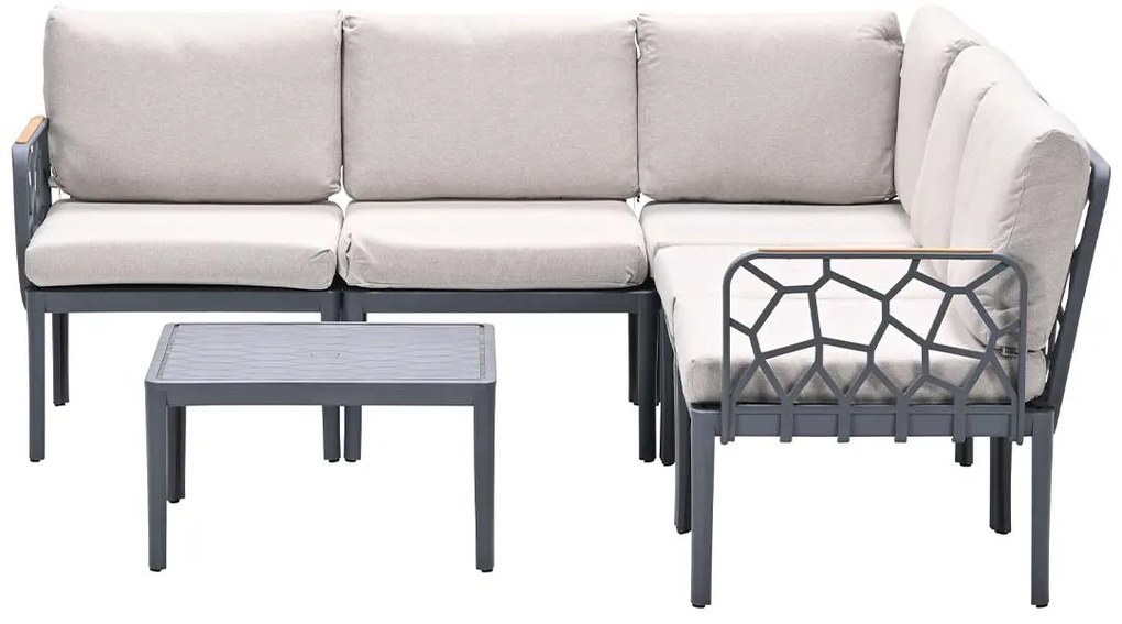 Garden Impressions Hareno loungeset 6-delig - antraciet