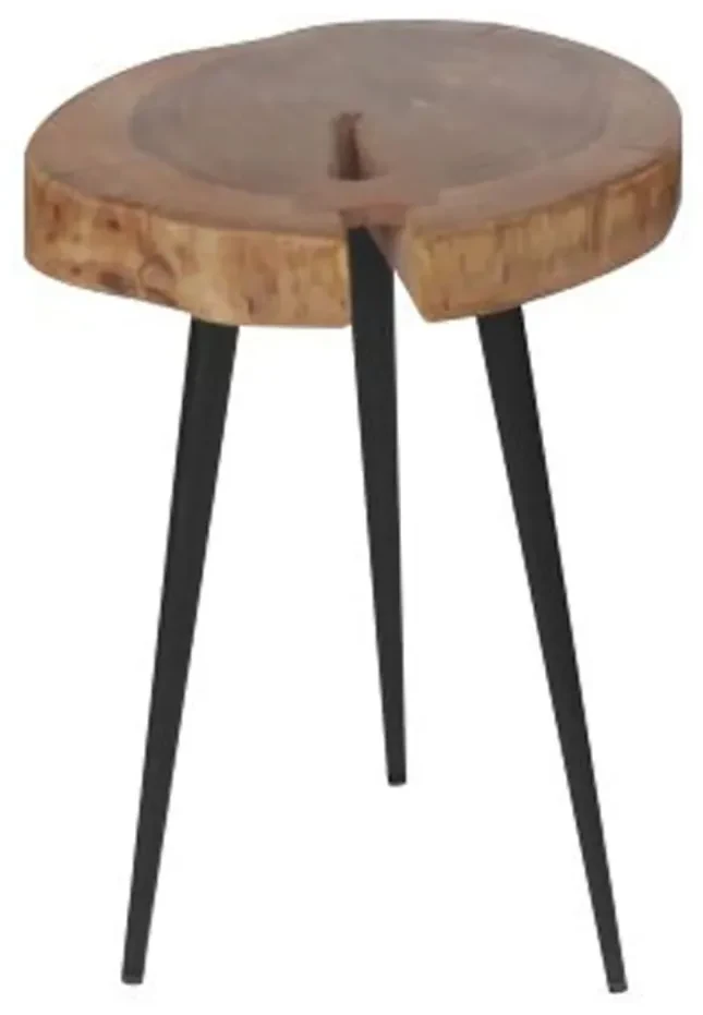 Rousseau Bijzettafel Jimi 1 blok hout