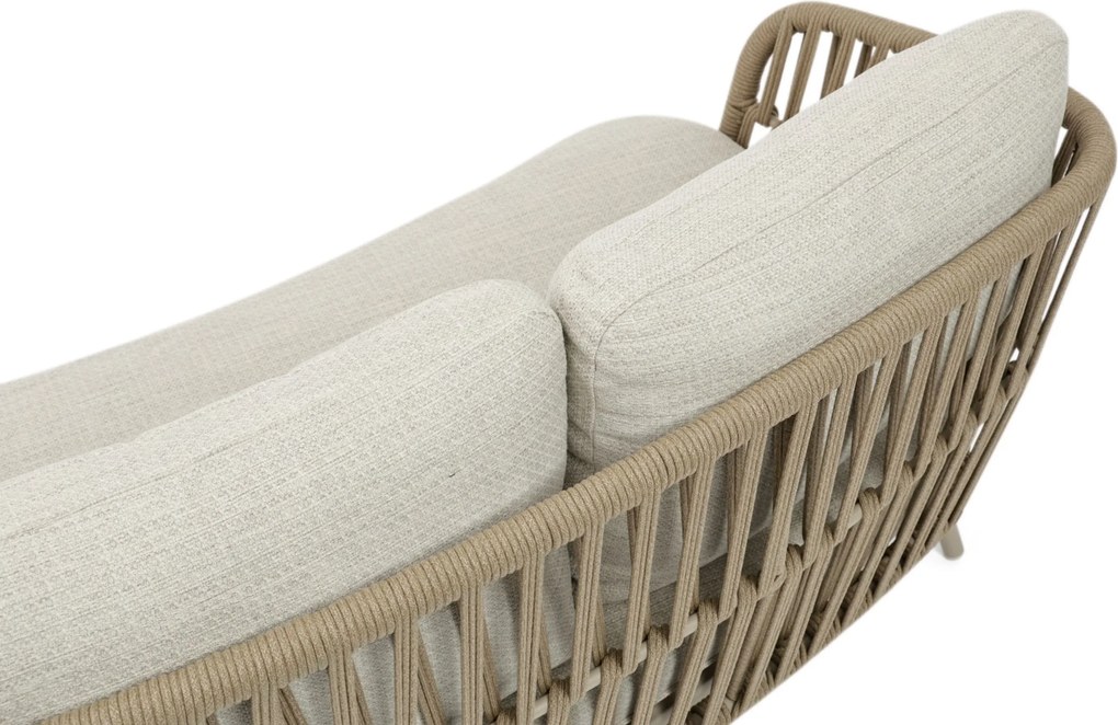 Stoel en Bank Loungeset 5 personen Rope Zand/Beige  Coco Elara/Tivano