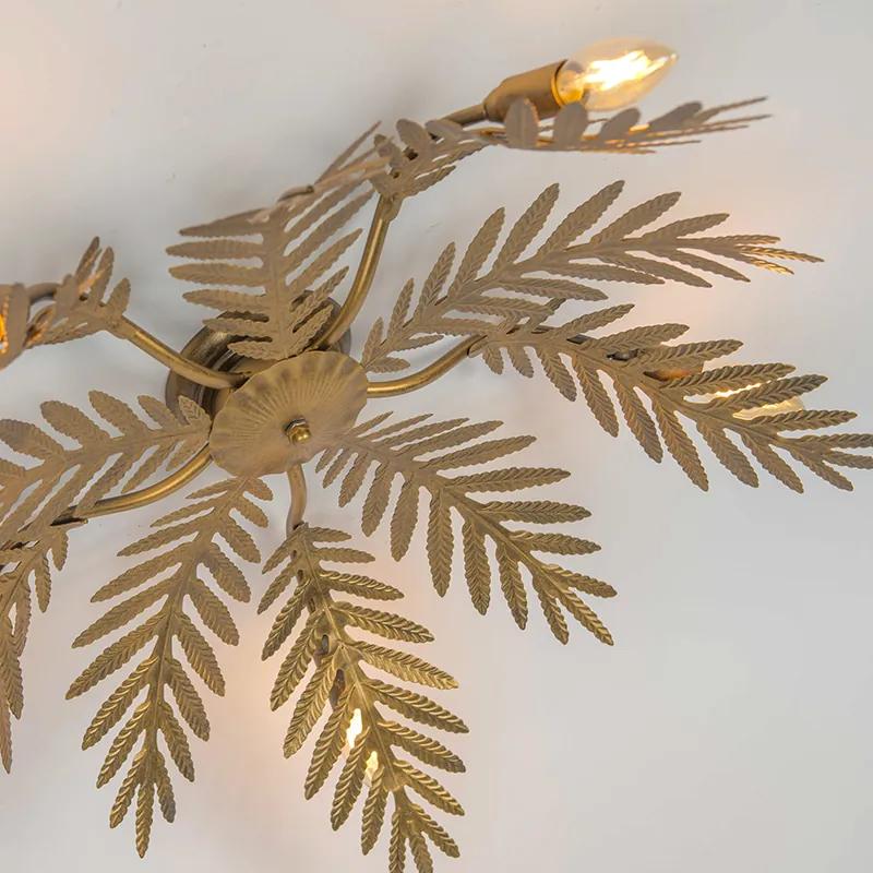 Vintage plafondlamp goud 70 cm 5-lichts - Botanica Retro E14 rond Binnenverlichting Lamp