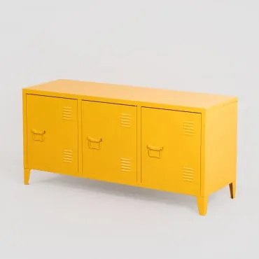Tv-kast In Staal Pohpli Geel Albero - Sklum