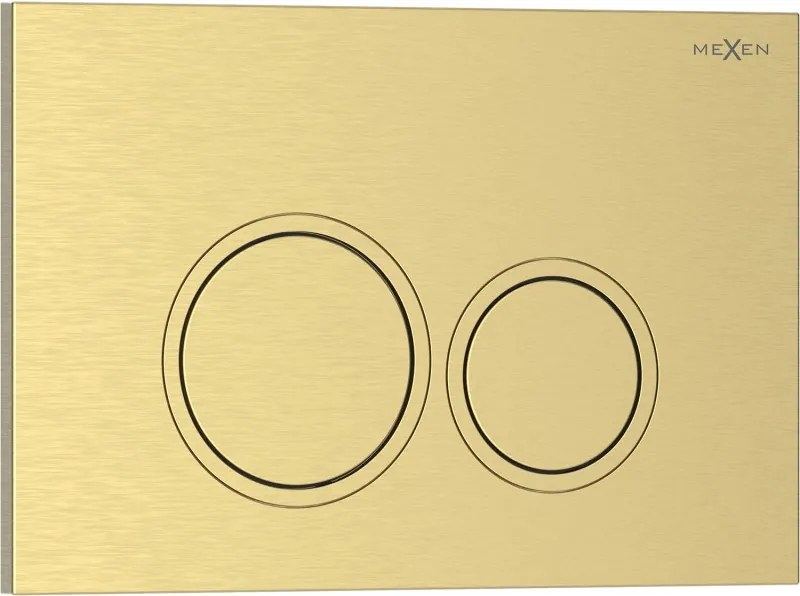 Mexen Tex 01 spoelknop, geborsteld goud - 6101-11