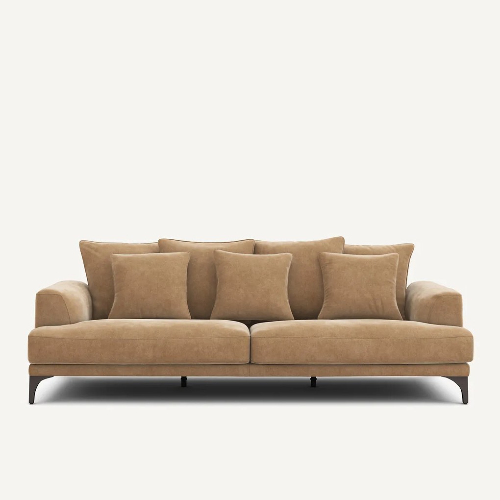 3- of 4-zits bank, in stonewashed fluweel, ARMENTO