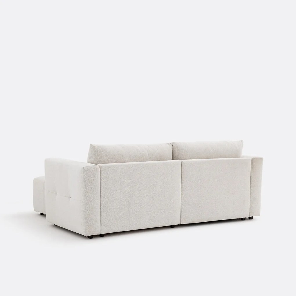 Hoekslaapbank van gemêleerde chenille, MASI