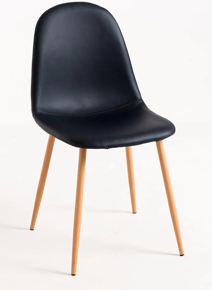 Set 4 Teok Kunstlederen Stoelen