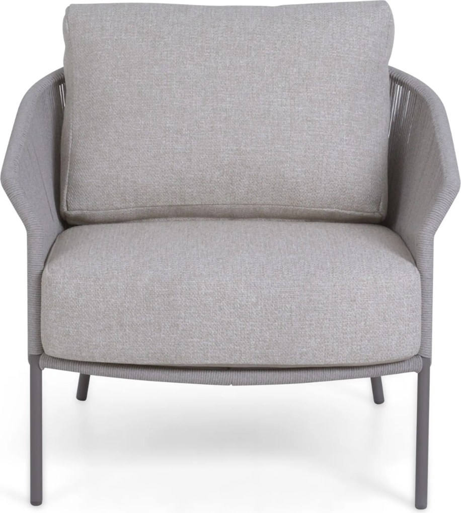 4 Seasons Outdoor Seasons Florence Living Chair CARAMEL Aluminium/rope Taupe