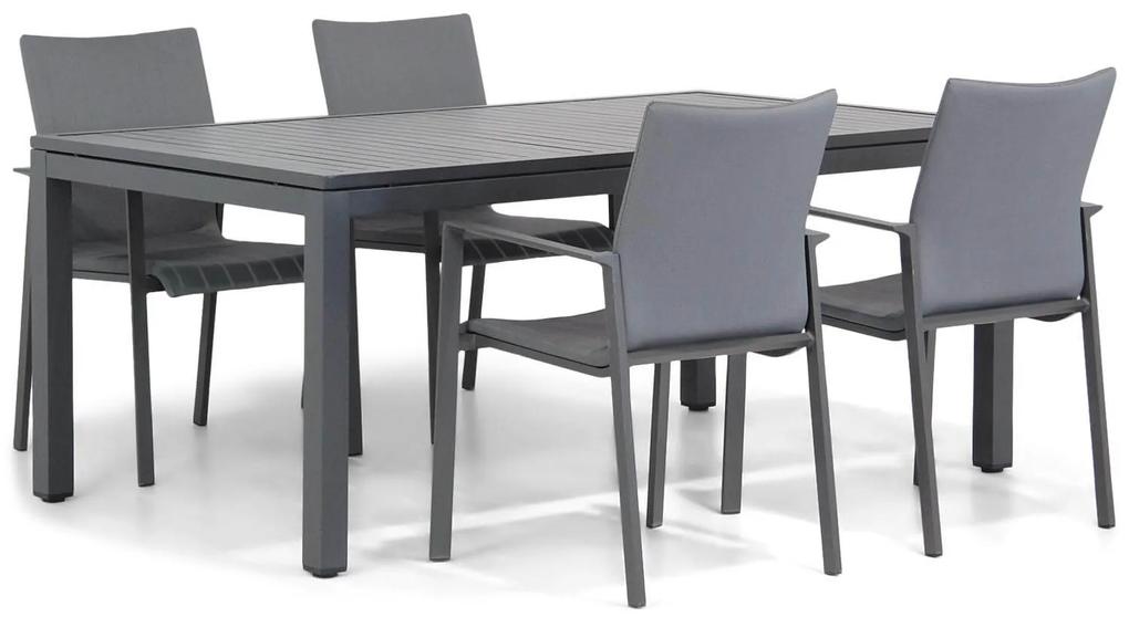 Lifestyle Rome/Concept 160 cm dining tuinset 5-delig