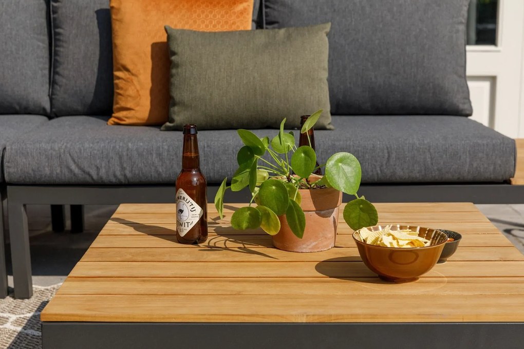 Exotan Hoek Loungeset - La Vida - Antraciet - Aluminium - Exotan