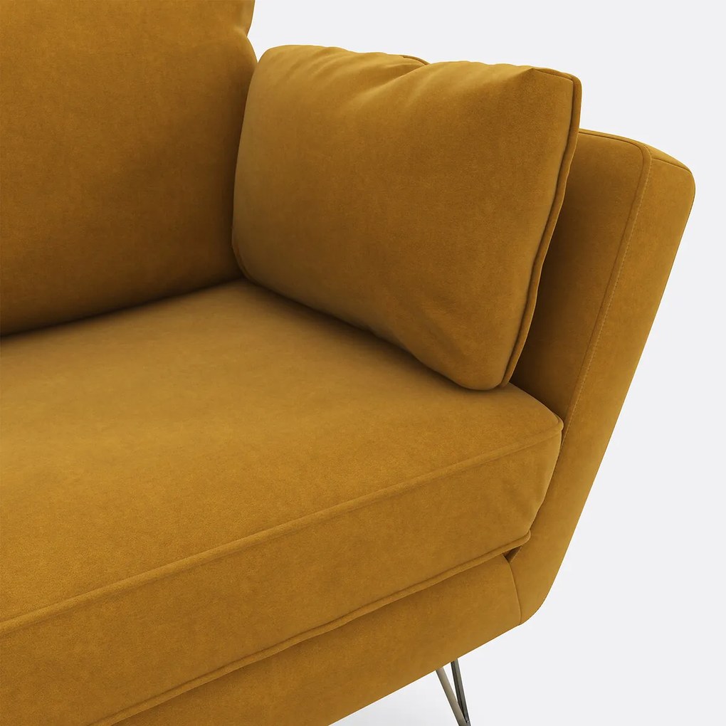 Fauteuil XL in fluweel Topim
