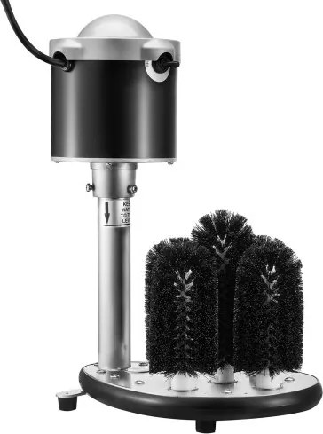 VEVOR Elektrische Glazenwasser met 5 Borstels voor Bars, 600 Kopjes/u Wijnglas Reinigingsmachine, Glazenwasser voor Champagneglazen, Bierpullen, Perfect voor Bars en Cafés