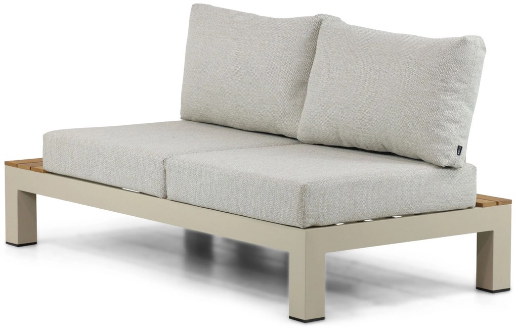 Loungeset 5 personen Aluminium/Teak Taupe Lifestyle Garden Furniture Vittoria