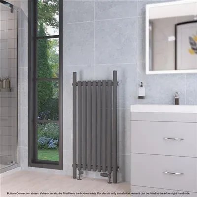 Eastbrook Lambourne horizontale radiator 55x120cm 837W antraciet