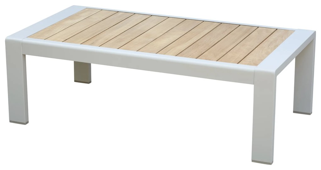 Ripasso lounge tuintafel latte aluminium teakblad 116x62xH38 cm