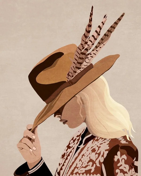 Ilustratie Cowgirl, Emel Tunaboylu