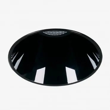 Downlight Led Inbouw Zonder Rand Trimless Rond Ø5,3 Cm In Aluminium Luisiana Zwart & 6 W & 23º & Wit Koud 4000k - Sklum