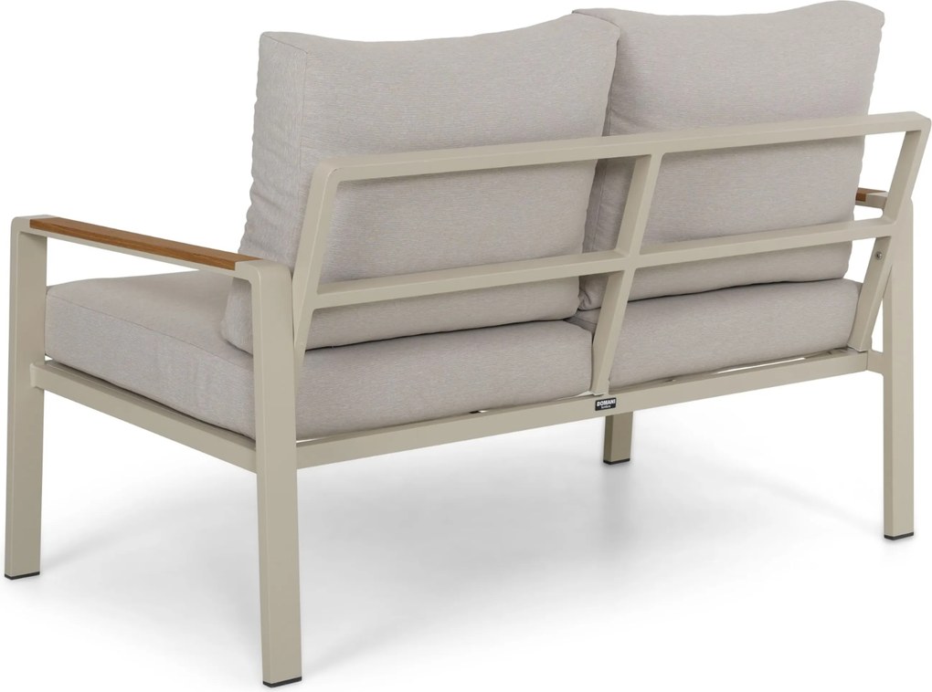 Stoel en Bank Loungeset 4 personen Aluminium Zand/Beige  Domani Furniture Leaf
