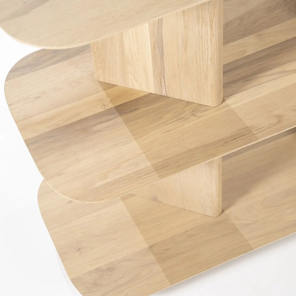 Open Dressoir Eikenhout Naturel - 180 X 40cm.