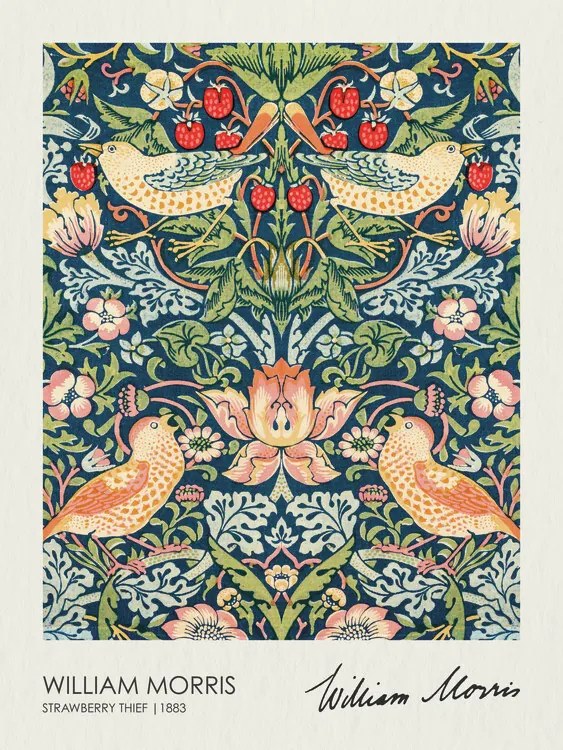 Kunstreproductie Strawberry Thief (1883), William Morris