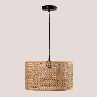 Hanglamp Van Rotan Serri Bruin Natuurlijk - Sklum