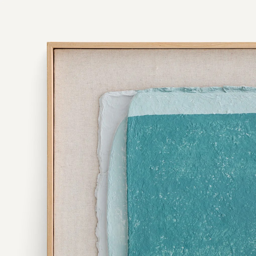 Handgeschilderd reliëfschilderij op rijstpapier, CALDERA