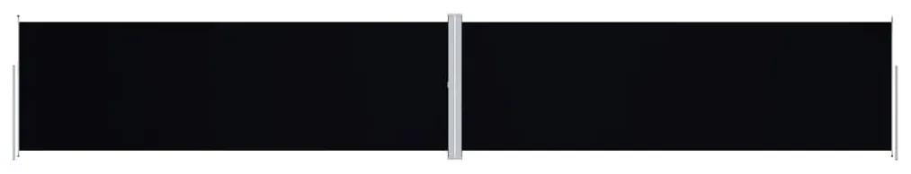 vidaXL Tuinscherm uittrekbaar 200x1200 cm zwart