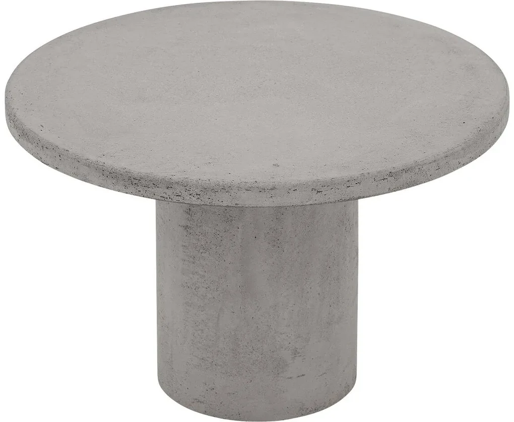 Goossens Salontafel Stone rond, beton grijs, urban industrieel, 50 x 31 x 50 cm