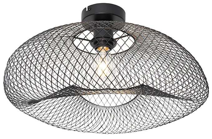 Moderne plafondlamp zwart - Zora