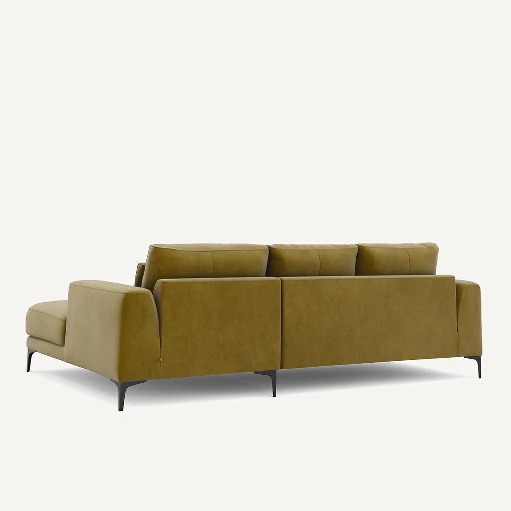 Rechtse hoekbank fluweel, Marsile