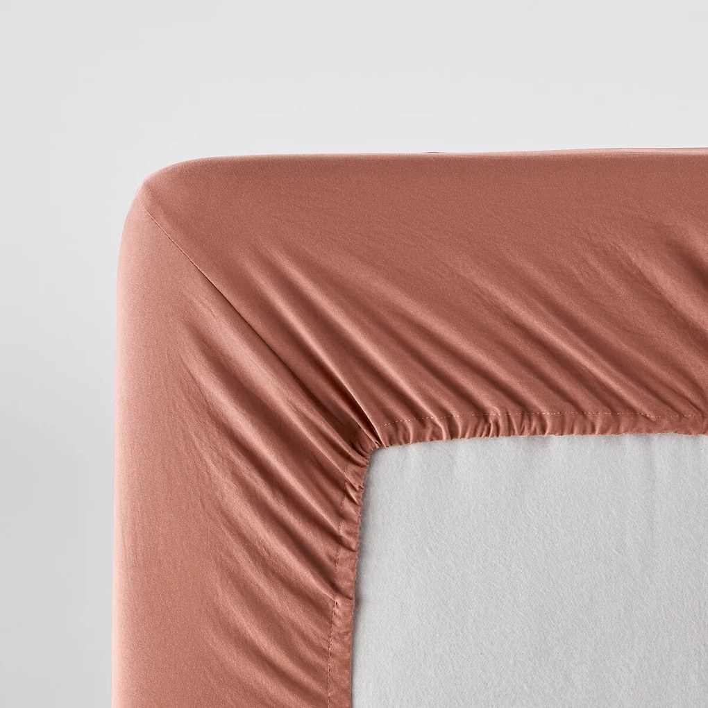 Hoeslaken van gewassen microvezel, gerecycled polyester, hoogte 30 cm