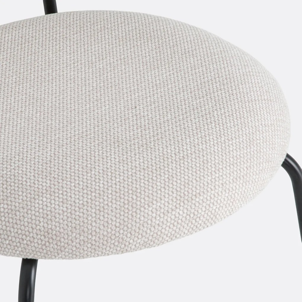 Set van 2 stoffen stoelen, Clarvia